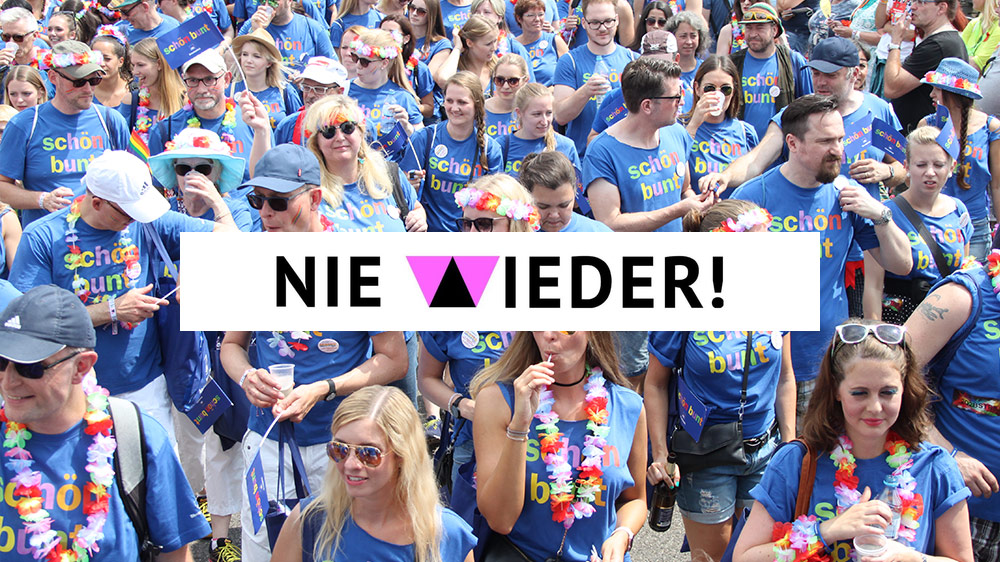 Christopher Street Day 2017. AXA steht auf NIESEN-Truck