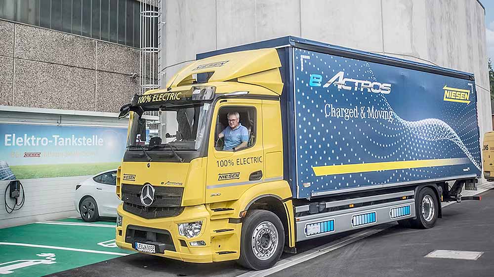 Kölner Stadtanzeiger: »Die ersten elektrischen Laster fahren durch Leverkusen«