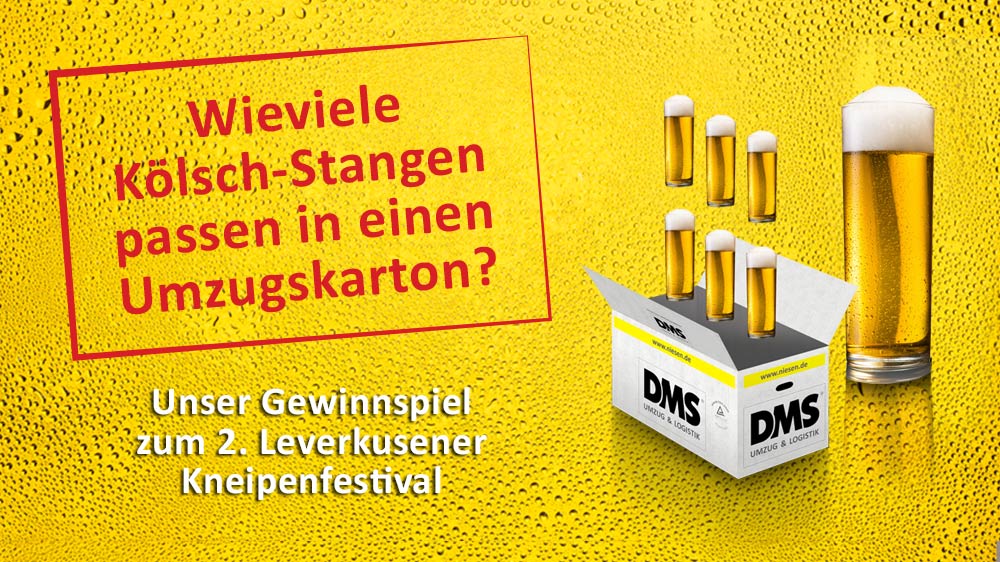 »Wie viele Kölschstangen passen in einen Umzugskarton?« Unser Quiz zum 2. Leverkusener Kneipenfestival