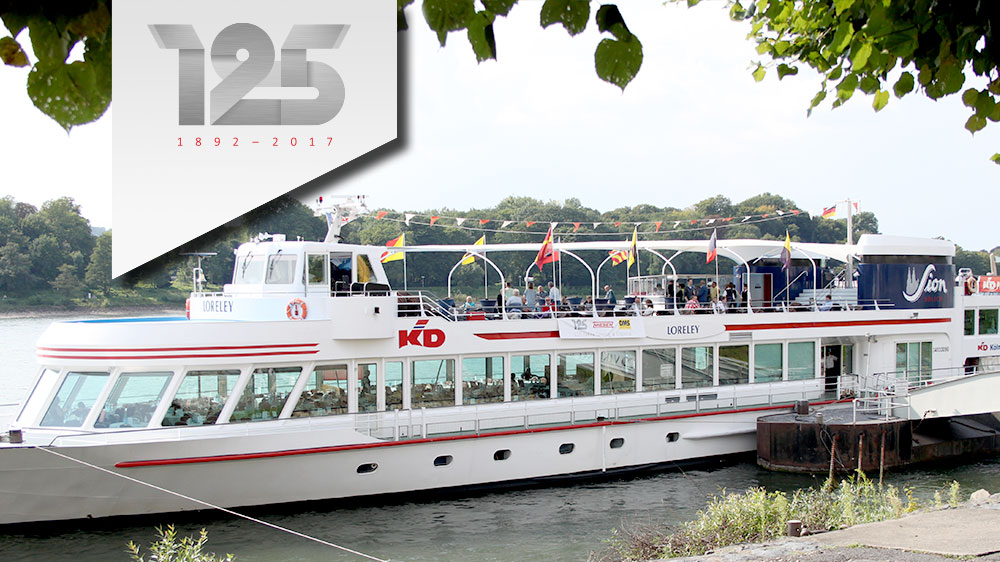 125 Jahre NIESEN. 300 Gäste entern MS Loreley auf dem Rhein