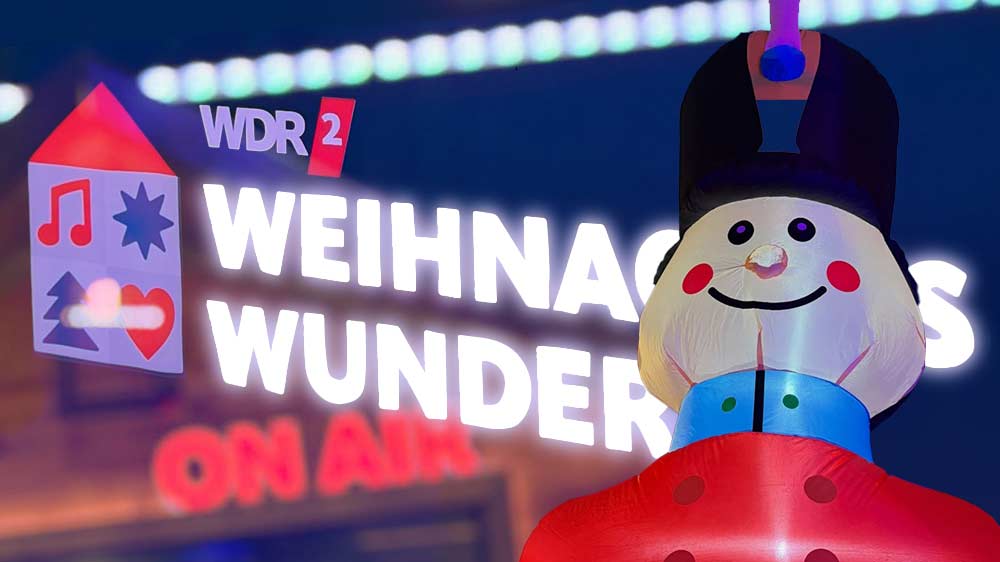 WDR 2 Weihnachtswunder 2025 in Essen mit 30 Bürocontainern von NIESEN