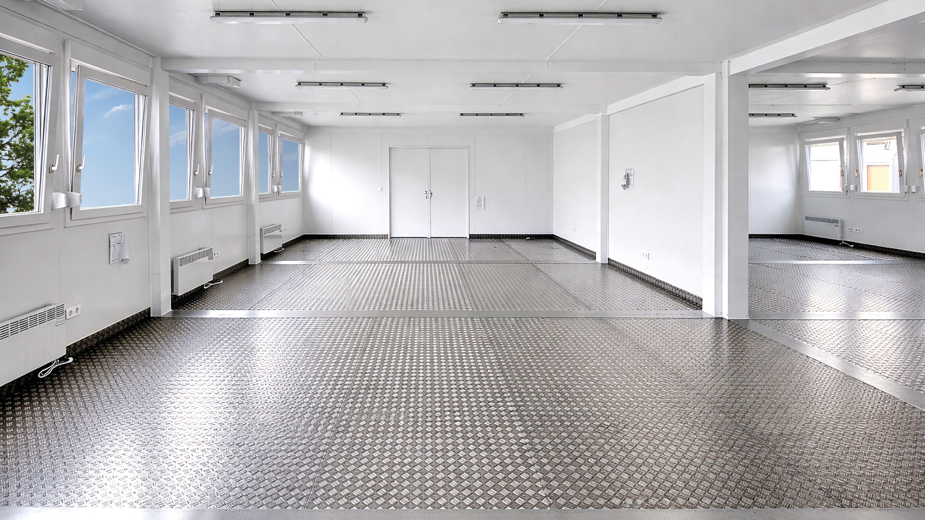 Raumsysteme leerer buerocontainer